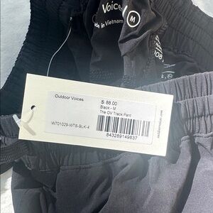 Outdoor Voices Black Trackpants